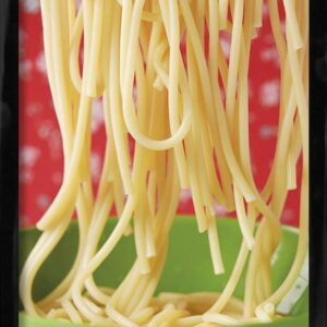 spaghetti madplakat højglans sort ramme